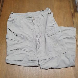 The north face convertable hiking pants womens size 6 (hemmed pls read)